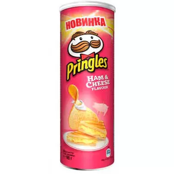 Чипсы Pringles 165г ветчина и сыр