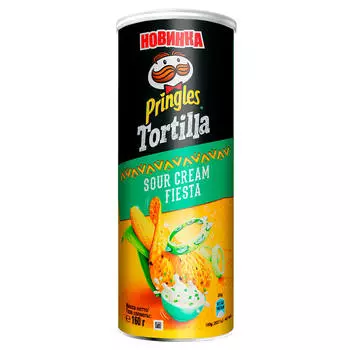 Чипсы Pringles тортилья 160г сметана