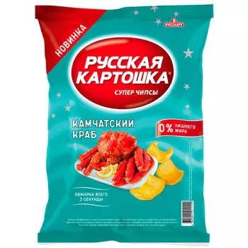 Чипсы русская картошка 110 г камчатский краб