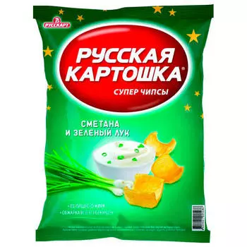 Чипсы Русская картошка 150г сметана и лук