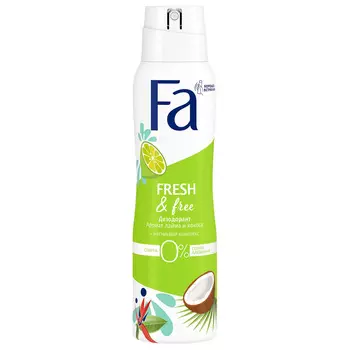 Дезодорант Fa Fresh 150мл спрей лайм-кокос