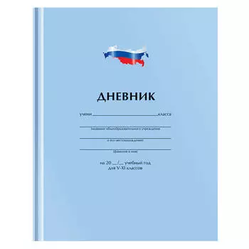 Дневник школьный 5-11 кл 48 л артспейс однотонный флаг матовая ламинация твердый 259568