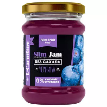 Джем Slim Jam 250 гр черника без сахара с л-карнитином