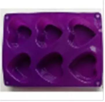 Форма силиконовая атмикс сердечки rkd-052p фиолетовый rkd-052p