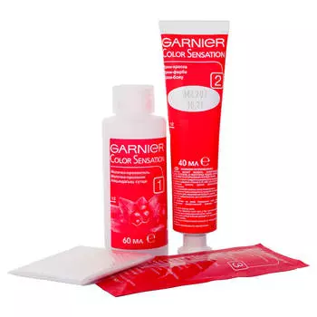Garnier Стойкая крем-краска для волос "Color Sensation, Роскошь цвета", оттенок 6.0, Роскошный темно