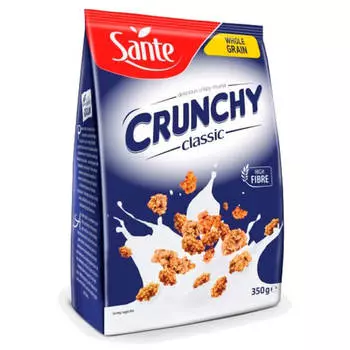 Готовый завтрак Crunchy 350г овсяные хлопья классические