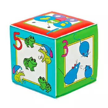 Игрушка кубик Курносики с пищалкой учимся считать 27077