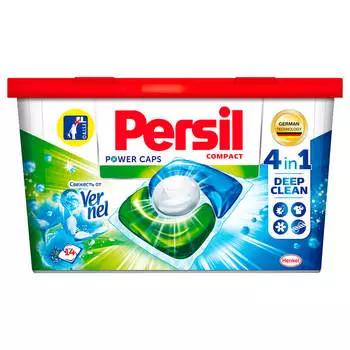 Cредство для стирки Persil Power Caps Freshness by Vernel 4in1, капсулы для стирки 14шт (14 стирок)