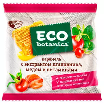 Карамель Eco Botanica 150г с экстрактом шиповника медом и витаминами