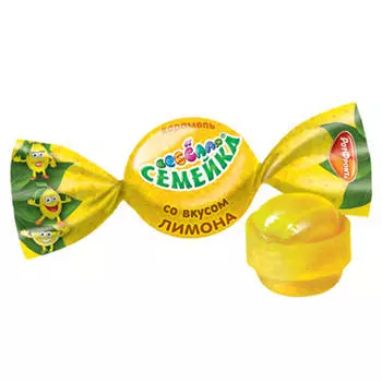 Карамель Веселая Семейка 200г вкус лимона ТАКФ