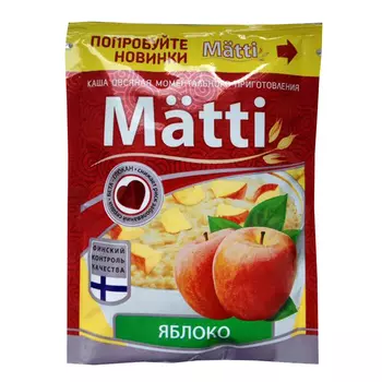 Каша Matti 40г овсяная с яблоком