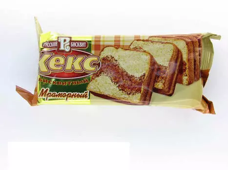 Кекс русский бисквит 225г мраморный