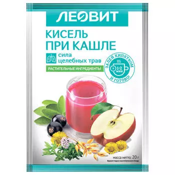 Кисель при кашле 20г леовит