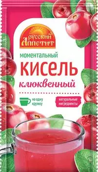 Кисель русский аппетит 30 г клюквенный