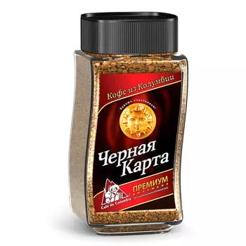 Кофе Черная Карта 95г премиум ст/б