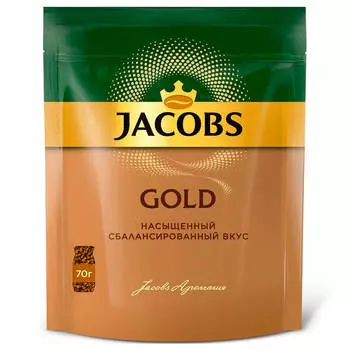 Кофе Jacobs 70г Gold м/у