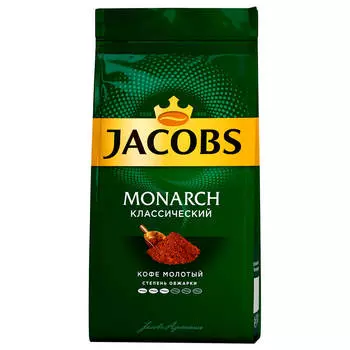 Кофе Jacobs Monarch 230г классический молотый м/у