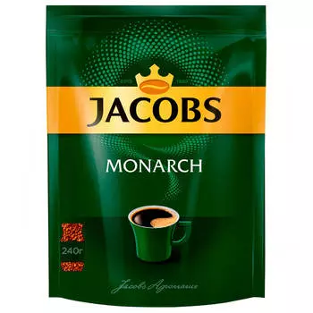Кофе Jacobs Monarch 240г растворимый м/у