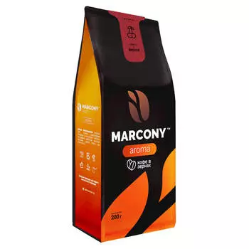 Кофе маркони арома 200 г со вкусом вишни зерно