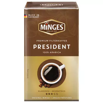 Кофе Minges 250г President молотый в/у