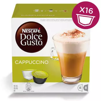 Кофе Nescafe Dolce Gusto 16 капсул капучино