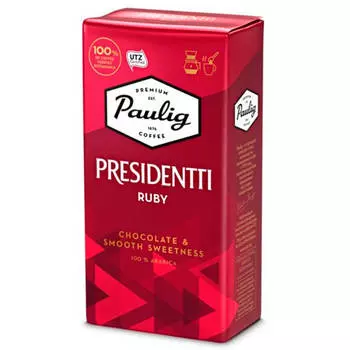 Кофе паулиг 250 г президентти руби молотый м/у