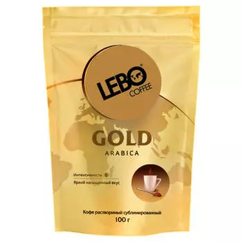Кофе растворимый LEBO coffee Gold Arabica 100г