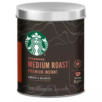 Кофе Starbucks 90г медиум растворимый