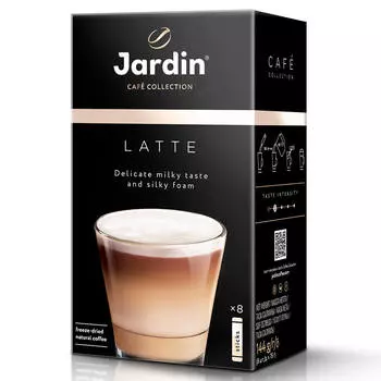 Кофейный напиток Jardin 18г*8пак Latte 3в1