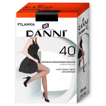 Колготки Danni филанка 40ден черный р.4