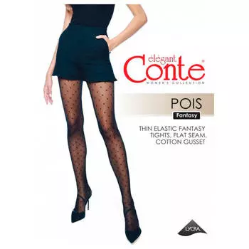 Колготки женские Conte elegant пойс неро р.2