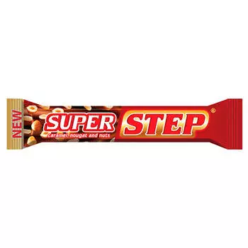 Конфета Super Step 65г нуга арахис карамель Славянка