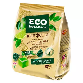 Конфеты Eco Botanica 200г со вкусом зеленого чая и лайма РотФронт