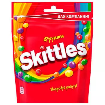 Конфеты жевательные Skittles 165г фрукты в глазури