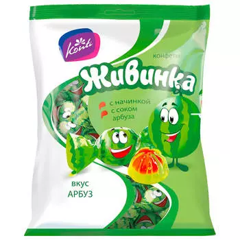 Конфеты Живинка со вкусом арбуза 250г Konti