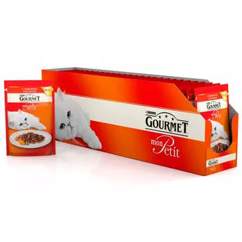 Корм для кошек Gourmet Mon Petit 50г с говядиной в соусе