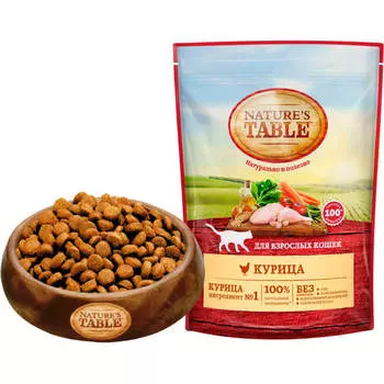 Корм для кошек Nature’s Table 190г для взрослых кошек курица
