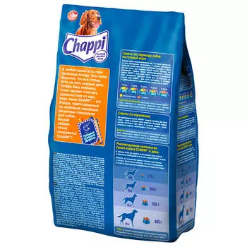 Корм для собак Chappi 2,5кг мясное изобилие