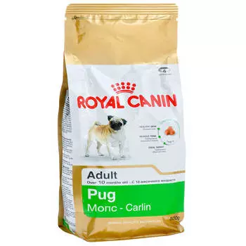 Корм для собак Royal Canin 500г для собак породы мопс с 10 месяцев