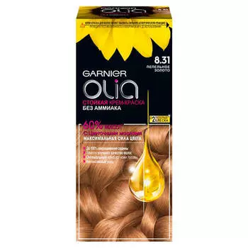 Краска для волос Garnier Olia 8.31 пепельное золото