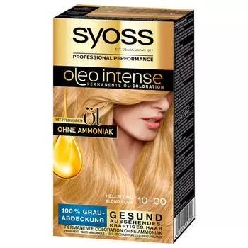 Краска для волос Syoss профессионал олео интенс 10-00 ультра-светлый блонд