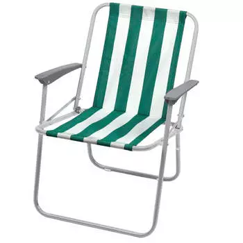 Кресло складное 4 ника зелено-белый кс4/зб
