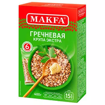 Крупа гречневая MAKFA 400г 6пак