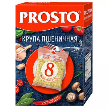 Крупа пшеничная Prosto 8пак*62,5г