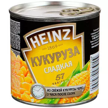 Кукуруза Heinz 340г ж/б