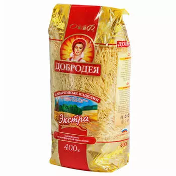 Макароны Добродея 400г ниточка
