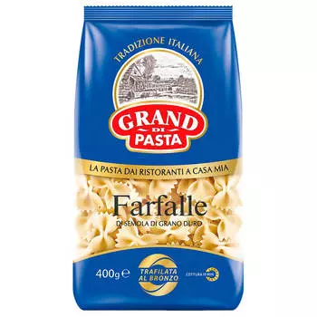 Макароны Grand di Pasta 400г бантики