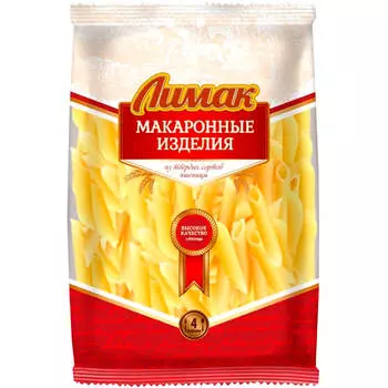 Макароны Лимак 450г перья гладкие