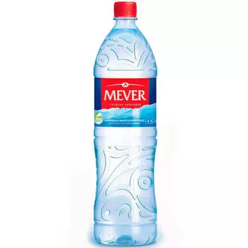 Мин.вода мевер 1,5л н/газ пл/б