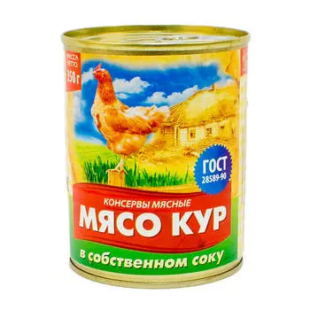 Мясо кур адепт с с/с 350г ж/б